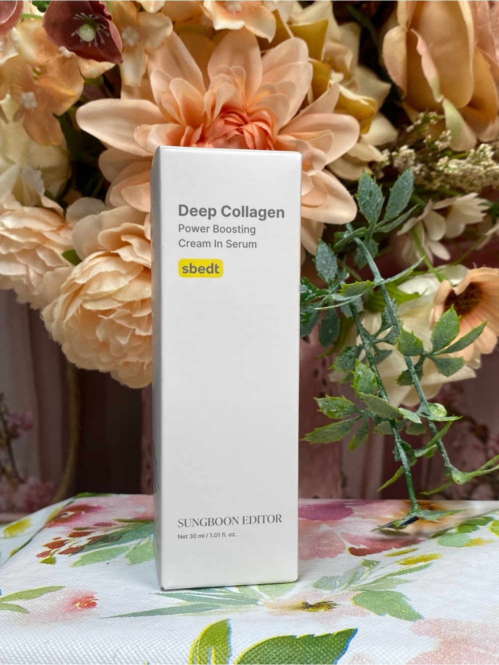 Deep Collagen Power Boosting Cream In Serum - White